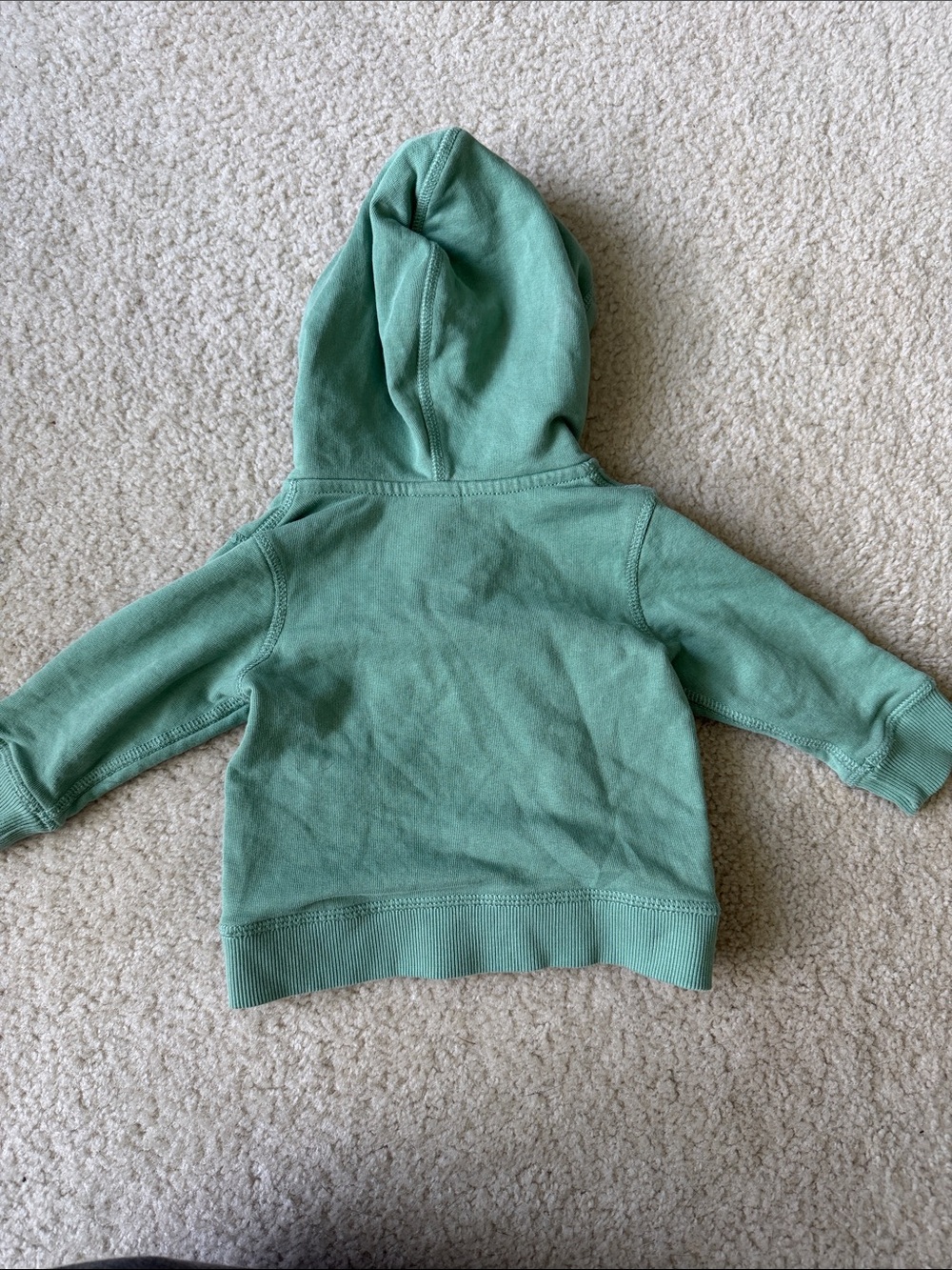 Hannah Anderson Hoodie green with Striped Lining 6-12m - Picture 3 of 3
